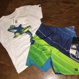 NWT cute Quiksilver boy set